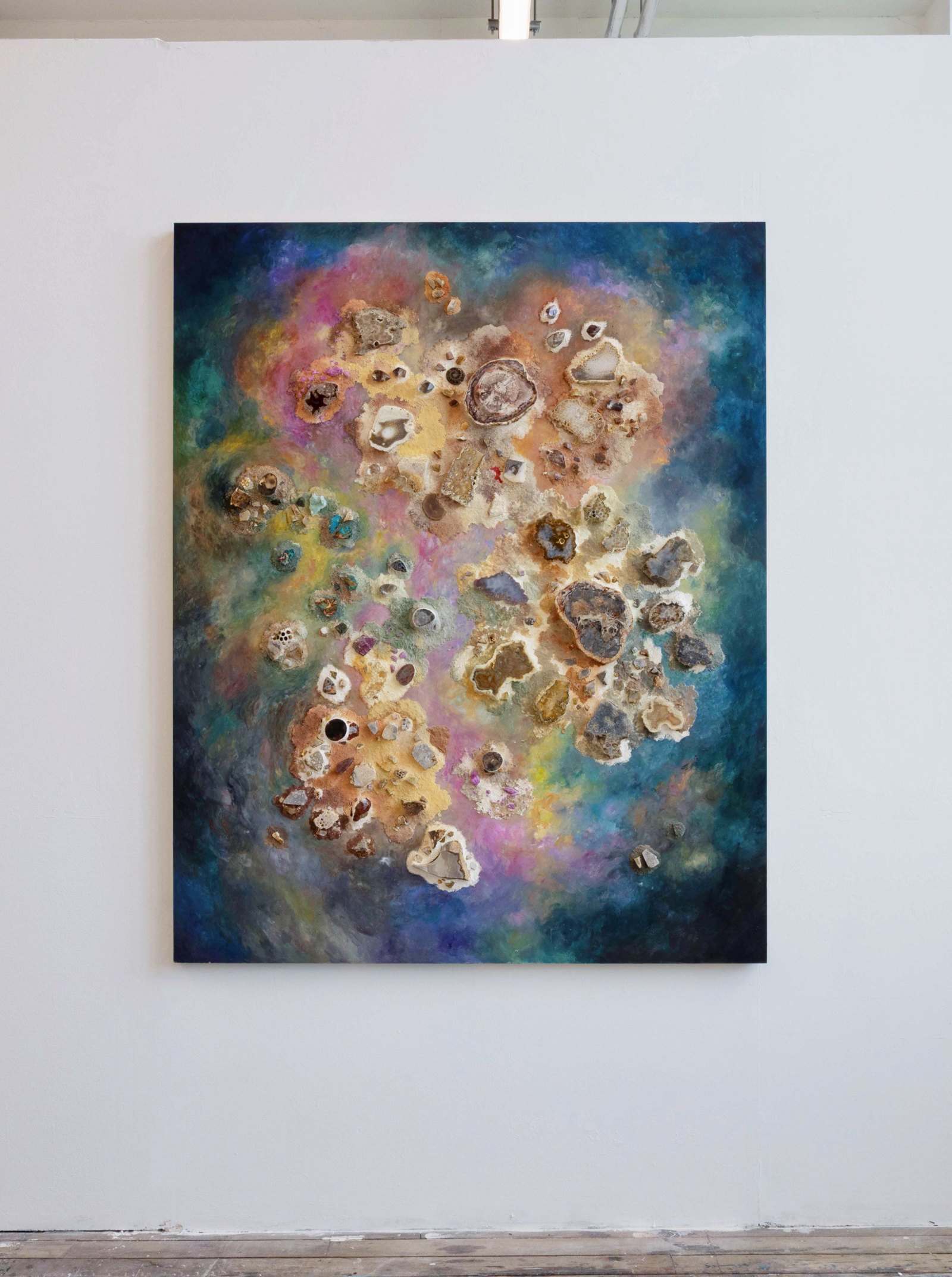 Confluence II installed on a gallery wall