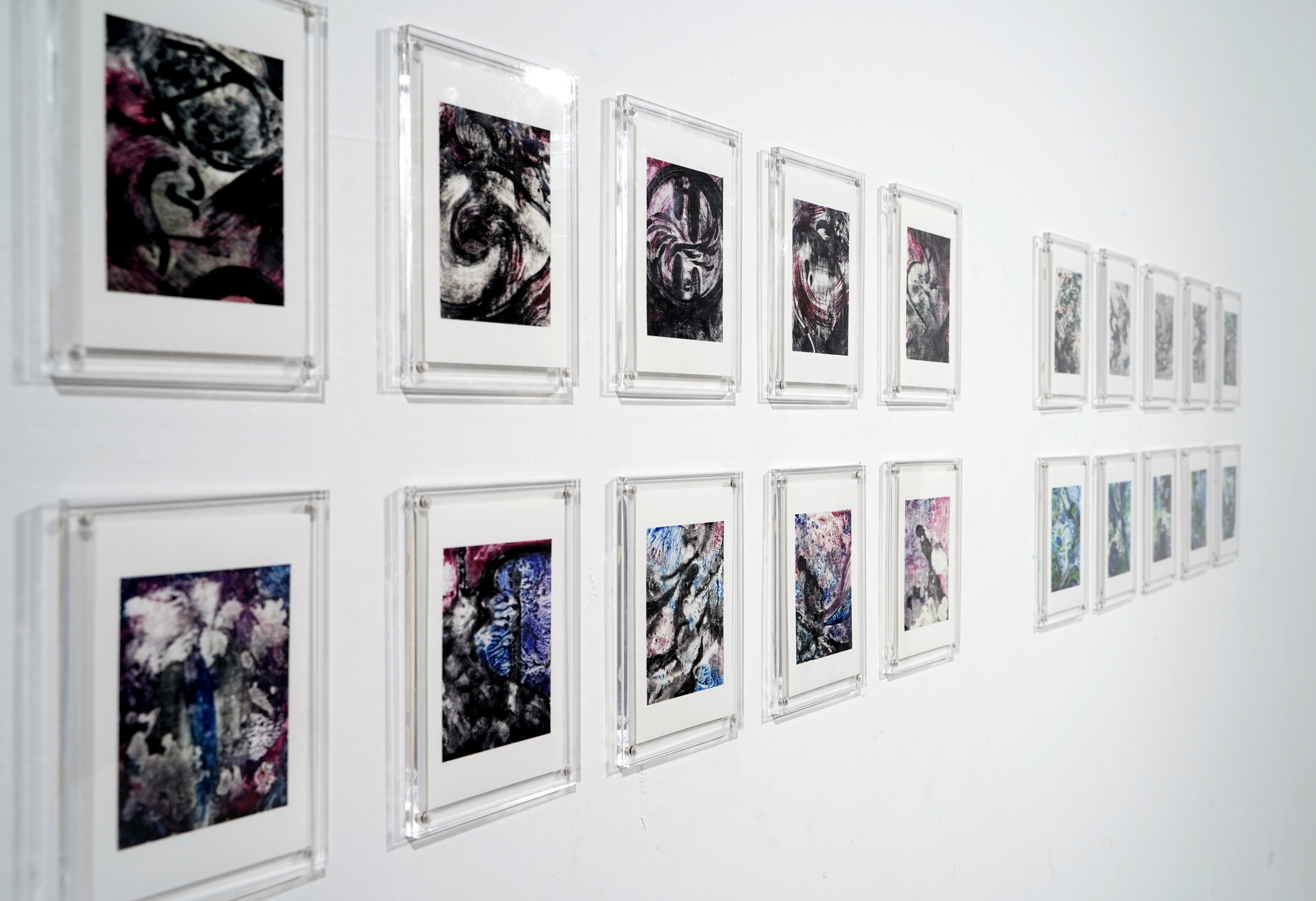 Monoprints, 40 × 30 cm each, 2023
