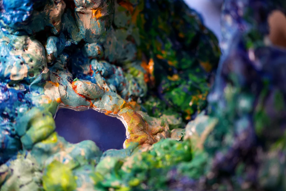 No Nightingale — colourful sculptural close-up