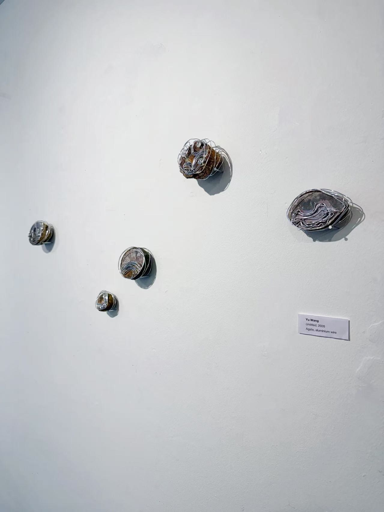 Yu Wang
Untitled, 2026
Agate, aluminium wire
