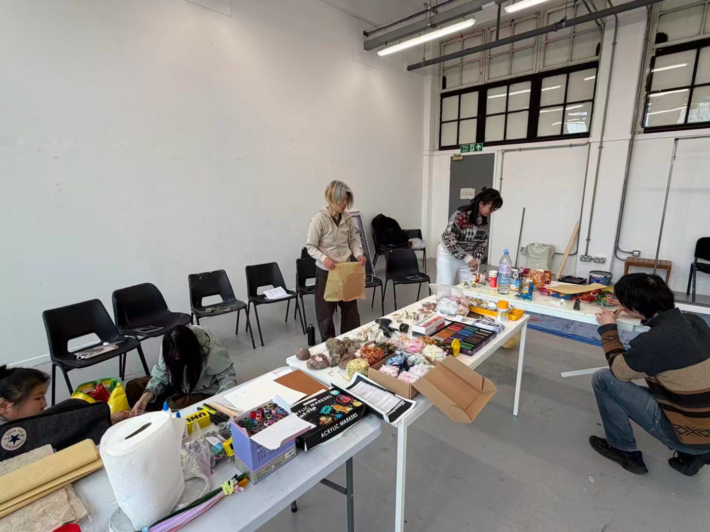 Part of the open-ended making session