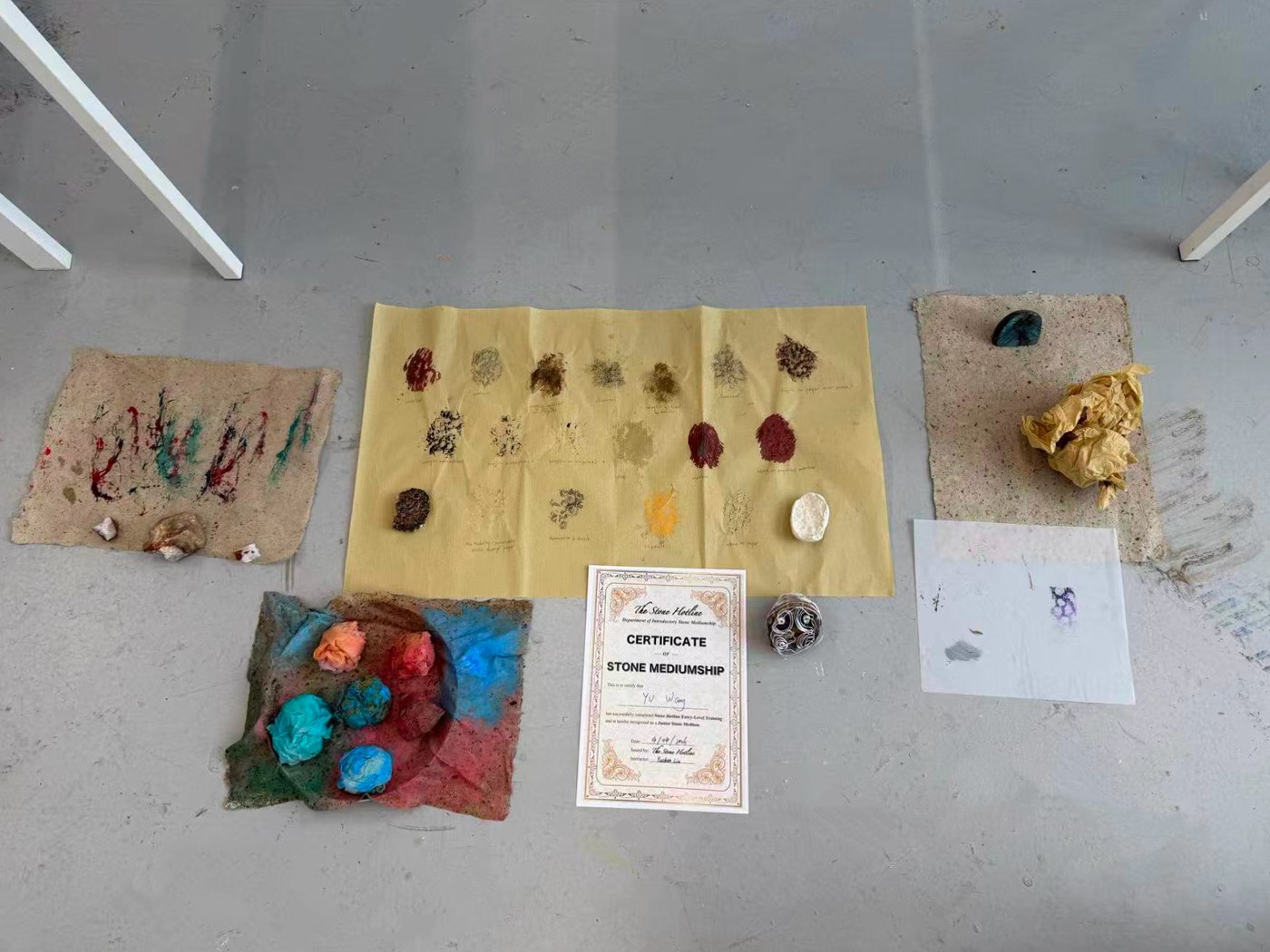 Selected participant works displayed at the end of the workshop